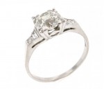 Vintage Diamond Platinum Ring R1150