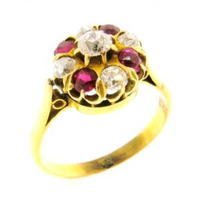 Vintage Ruby & Diamond Ring 1