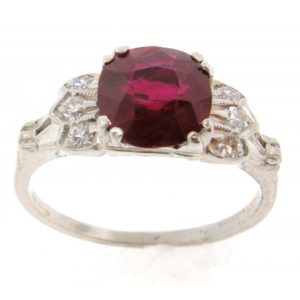 Vintage Burma Ruby Ring 1