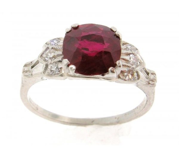 Vintage Burma Ruby Ring 1