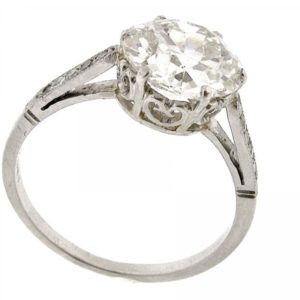 Vintage Diamond Platinum Ring 1