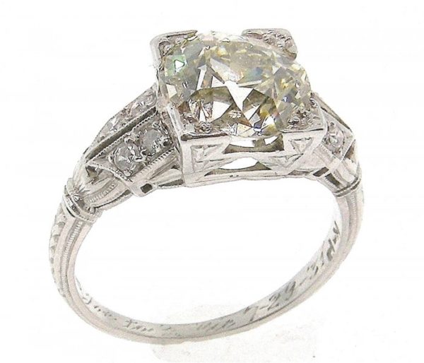 Vintage Old Euro Diamond Ring 1