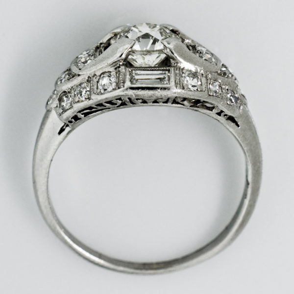 R1517-4-0.83 cts-OEC-Baguette-Plat-Ring