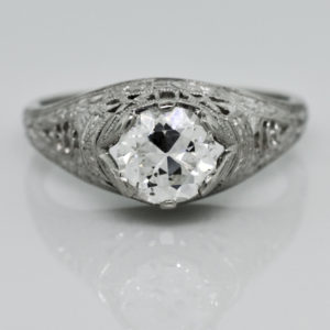 R1528-0.89 cts-OEC-Dome-Plat-Ring