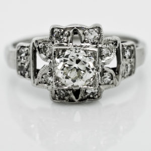 R1574-0.55 OEC Diamond-Platinum-Ring