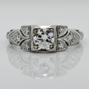 R1651-Art Deco-Transitional Diamond-Ring