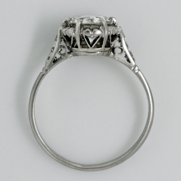 R1679-4-Crown Design-Diamond-Plat-Ring