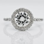 Platinum Microset Diamond Ring