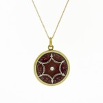 Antique Enamel & Diamond Locket