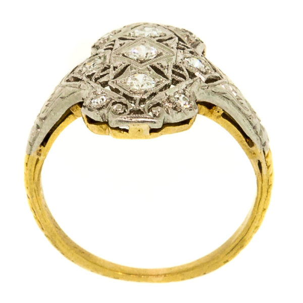 R1625-3-1920-3 Diamond-Gold-Plat-Ring