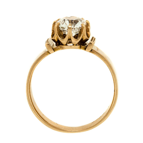 R1699-3-1.05 cts-OMC-Victorian-Gold-Ring