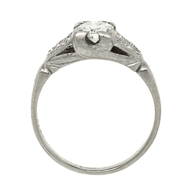 R1776-3-0.45 cts. Trans-Dia-Plat-Ring