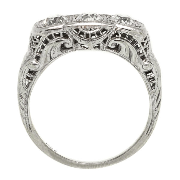 R1457-3-Deco-1.00 cts-3 OEC Dia-Ring