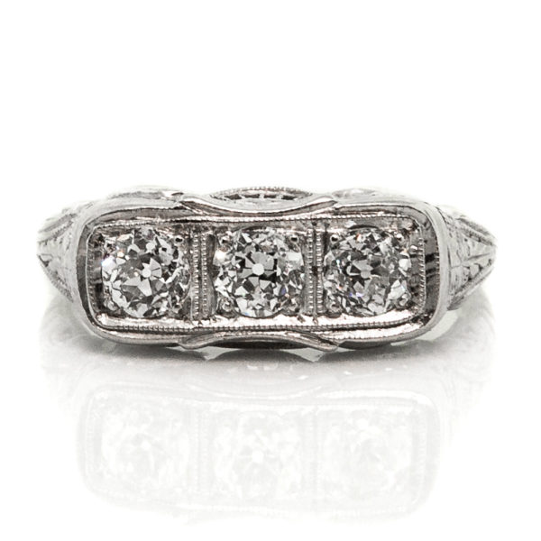 R1457-Deco-1.00 cts-3 OEC-Ring