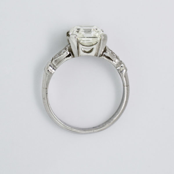 R1438-4-2.89 cts-Asscher-Platinum-Ring