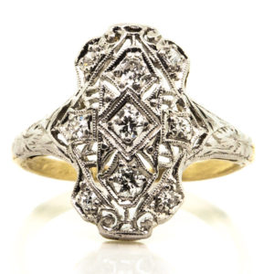 R1625-1920-3 Diamond-Filigree-Ring