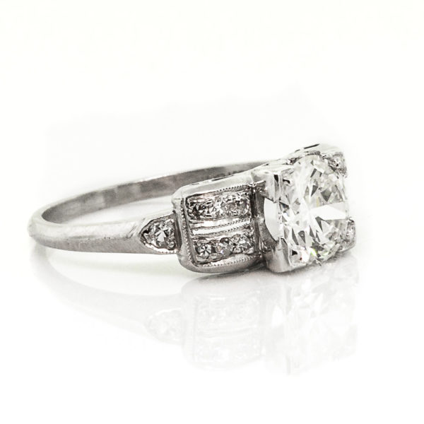 R1796-2-1.03 cts. Trans- Diamond-Plat-Ring