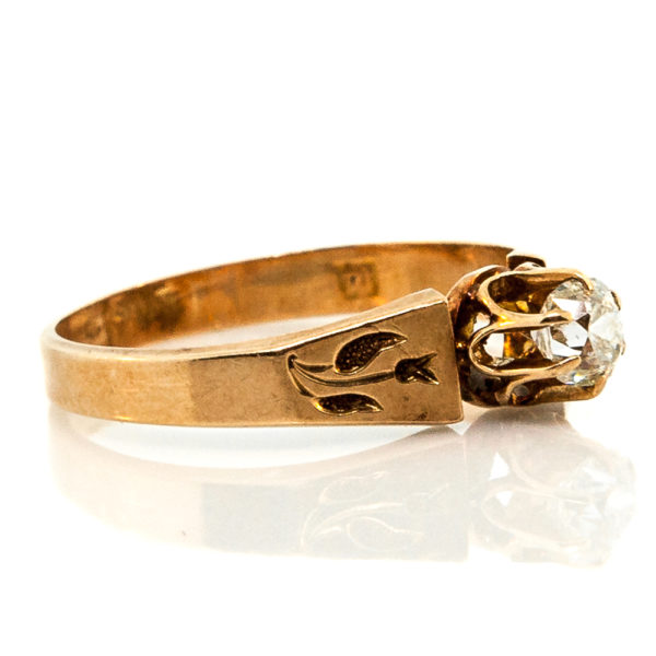 R1815-2-0.32 cts-OMC-Victorian-Gold-Ring