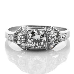 R1799-0.40 cts-Trans-Plat-1930-Ring