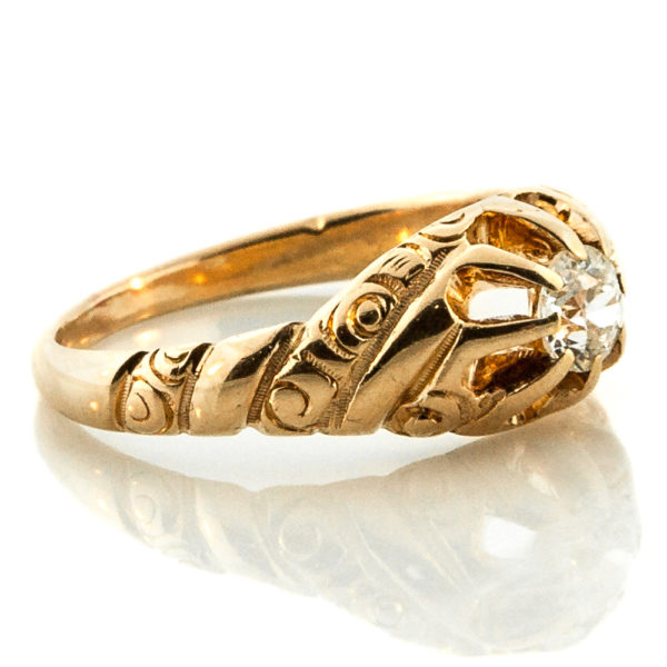 R1828-2-0.30 cts-OEC-1900-Gold-Ring