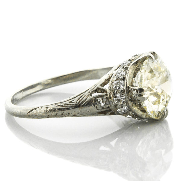 R1837-2-2.56 cts-OEC-Platinum-Ring