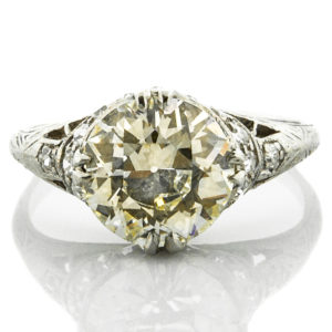 R1837-2.56 cts. OEC-Platinum-Ring