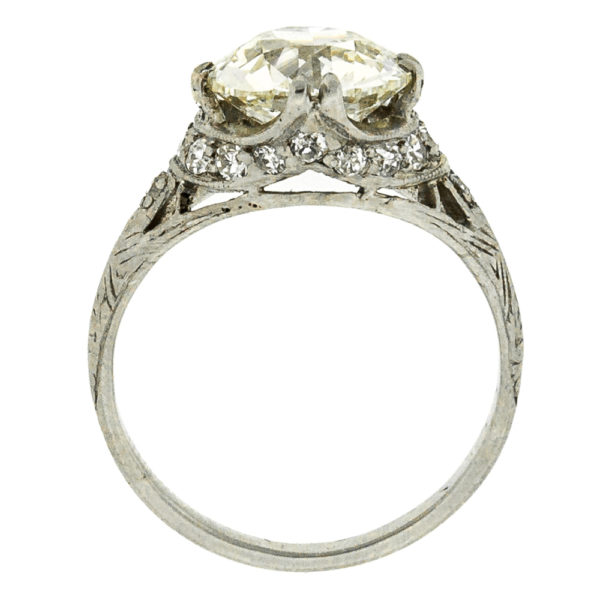 R1837-3-2.56 cts-OEC-Platinum-Ring