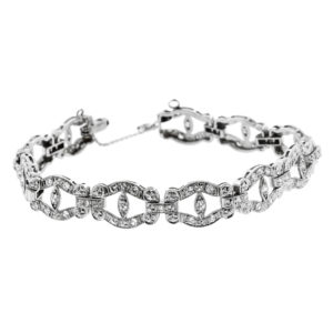 B447-Oval links-Diamond-Deco-Bracelet