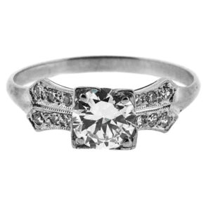 R1899-0.60 cts-Trans-Dia-2 Row-Plat-Ring