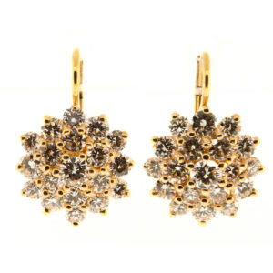 E607-Round Brilliant Diamond-Gold-Sparkling-Ea