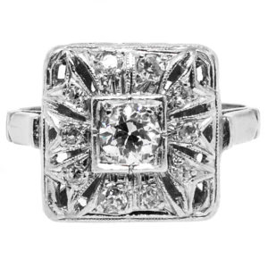 R1958-Square-0.45 OEC-Platinum-Ring