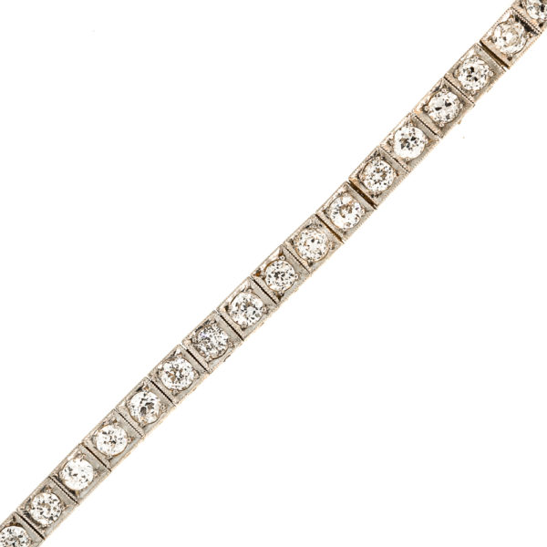 B385-Two Tone-Straightline-6.00 cts-OEC-Brac