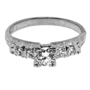 R1988-0.35 cts Transitional-Plat-Ring