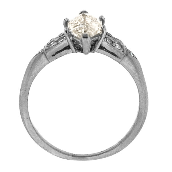 R1907-3-1.24 cts-Marquise-Plat-Ring