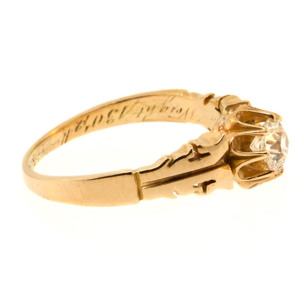 R1997-Victorian-0.45 cts-OEC-Gold-Ring