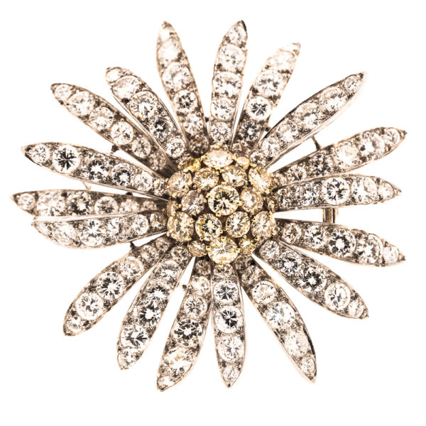 P266-Large-Diamond-Flower-Gold-Brooch