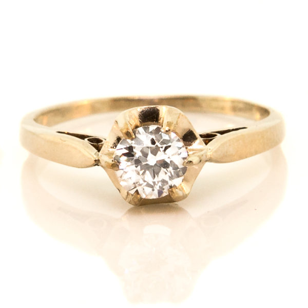 R1737-0.45 cts-OEC-18K W-Ring