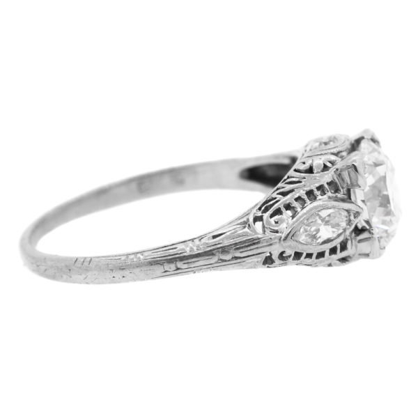 R2029-2-1.06 cts-OEC-Marquise-Plat-Ring