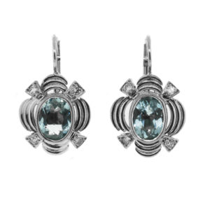E619-1950-Aqua-Diamond-Gold-Earring