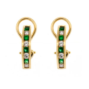 E625-Tiffany & Co-Diamond-Emerald-Huggies