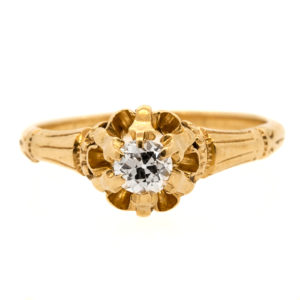 R2056-2-Victorian-0.30 cts OEC-Gold-Ring