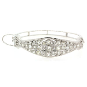 B520-2-Plat-8.50 cts-Old Euro-Bangle