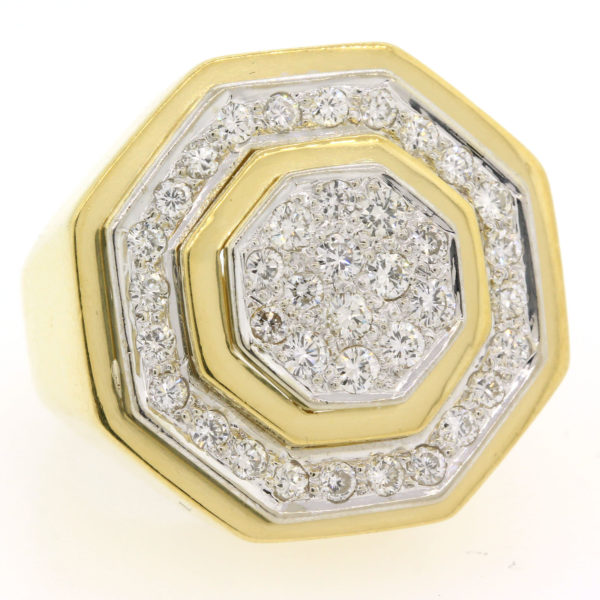R2137-1-Octagonal 18K-1.60 cts RBC-Ring