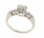 Vintage Diamond Platinum Ring R1480