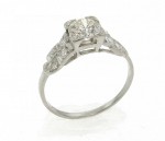 Antique Diamond Platinum Ring R993