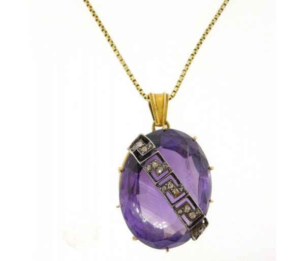 Vintage Amethyst Pendant 1