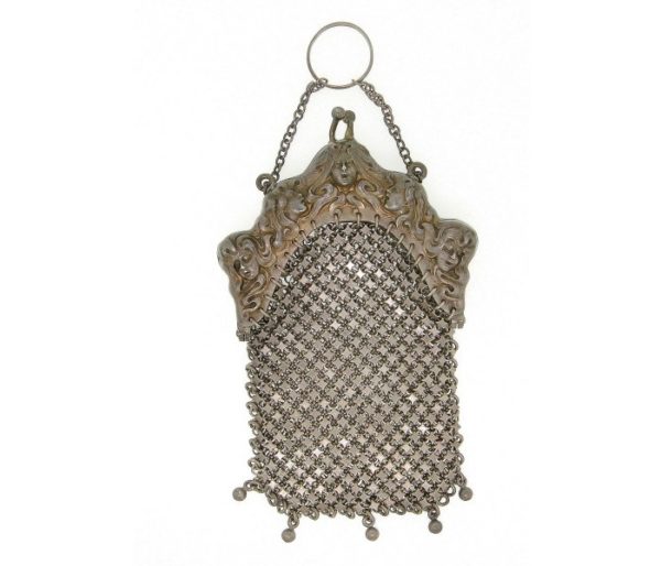 Vintage Lipstick Silver Purse 1