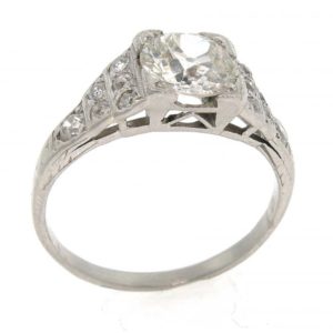 Antique Platinum Diamond Ring 1