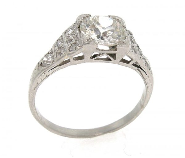 Antique Platinum Diamond Ring 1