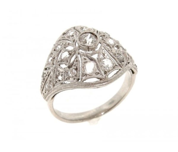 Vintage Rose cut Diamond Ring 1